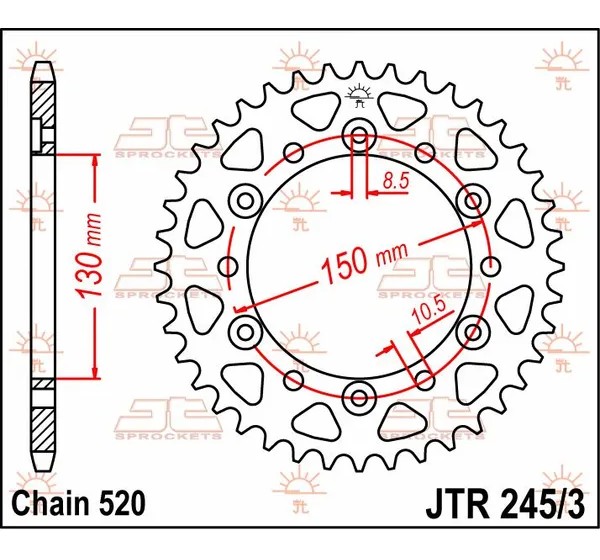 JT SPROCKETS Ritzel & Kettenräder - Detailansicht