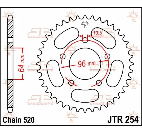 JT SPROCKETS Ritzel & Kettenräder - Detailansicht
