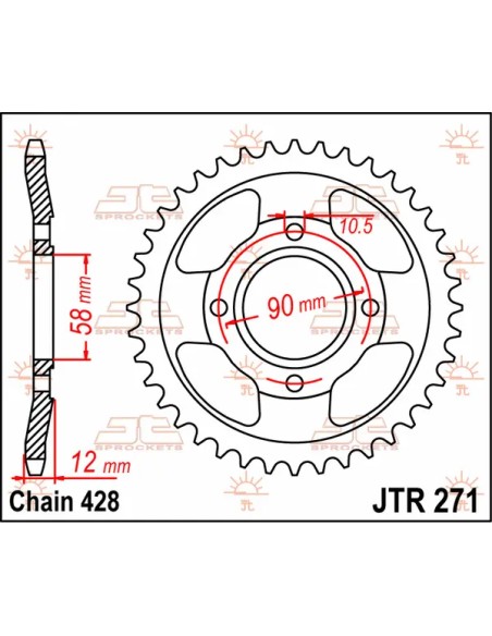 JT SPROCKETS Ritzel & Kettenräder - Detailansicht