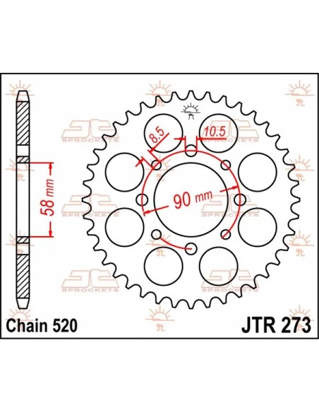 JT SPROCKETS Ritzel & Kettenräder - Detailansicht