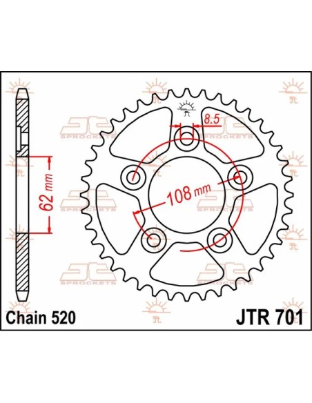 JT SPROCKETS Ritzel & Kettenräder - Detailansicht