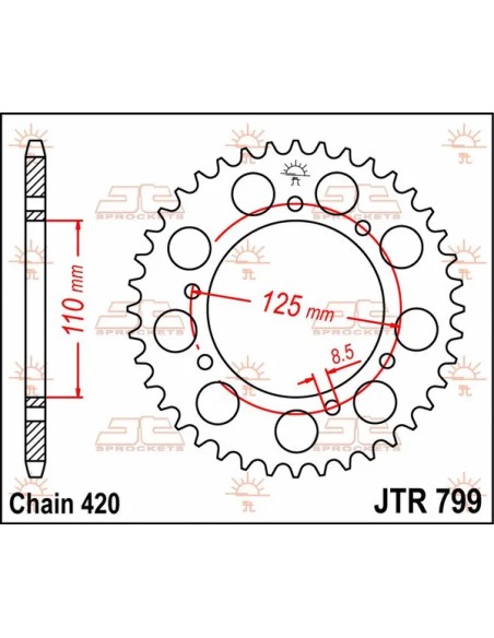 JT SPROCKETS Ritzel & Kettenräder - Detailansicht
