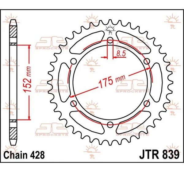 JT SPROCKETS Ritzel & Kettenräder - Detailansicht