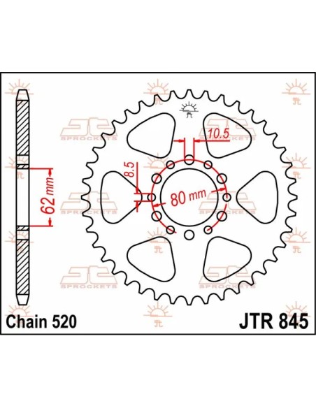 JT SPROCKETS Ritzel & Kettenräder - Detailansicht