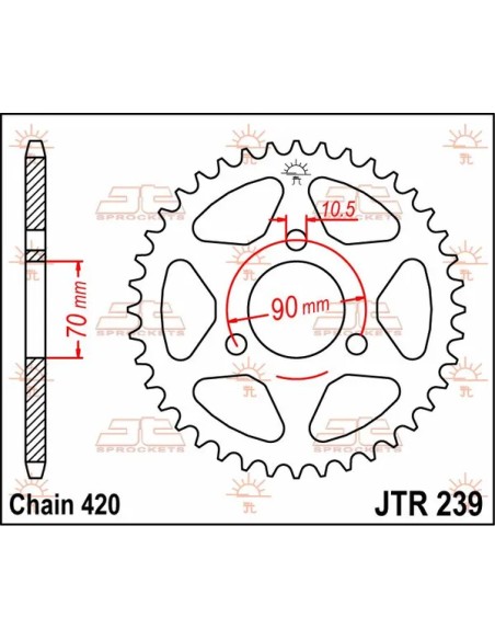 JT SPROCKETS Ritzel & Kettenräder - Detailansicht