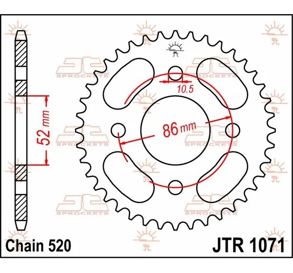 JT SPROCKETS Ritzel & Kettenräder - Detailansicht