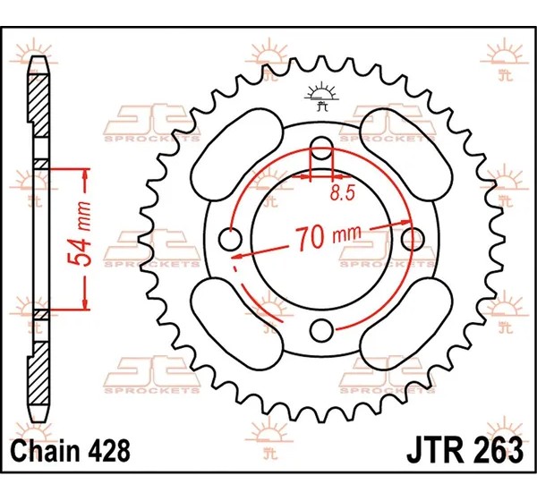 JT SPROCKETS Ritzel & Kettenräder - Detailansicht