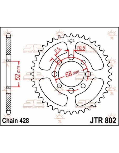 JT SPROCKETS Ritzel & Kettenräder - Detailansicht