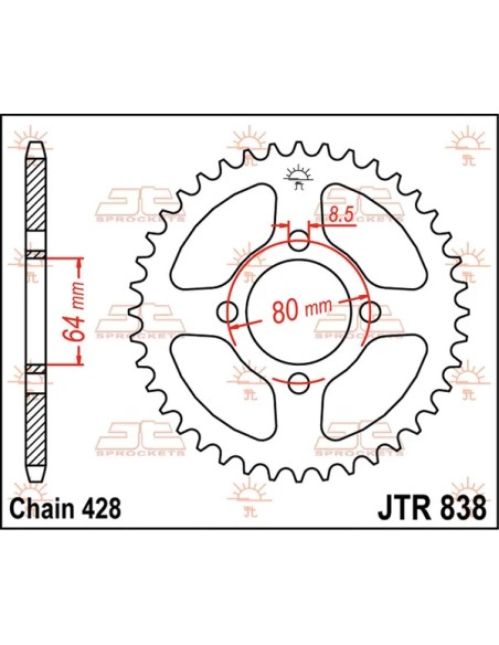 JT SPROCKETS Ritzel & Kettenräder - Detailansicht