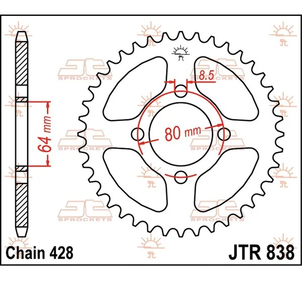 JT SPROCKETS Ritzel & Kettenräder - Detailansicht
