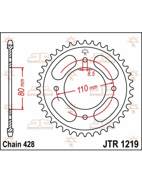 JT SPROCKETS Ritzel & Kettenräder - Detailansicht