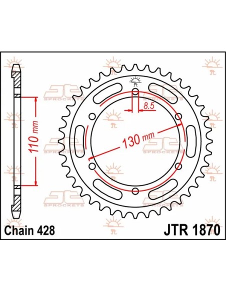 JT SPROCKETS Ritzel & Kettenräder - Detailansicht
