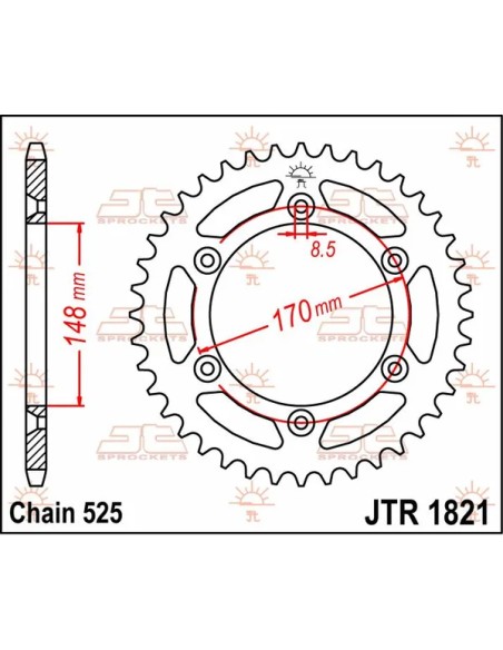 JT SPROCKETS Ritzel & Kettenräder - Detailansicht