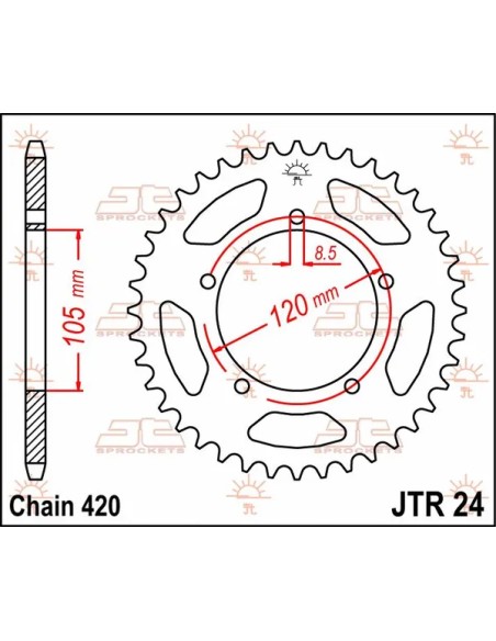 JT SPROCKETS Ritzel & Kettenräder - Detailansicht