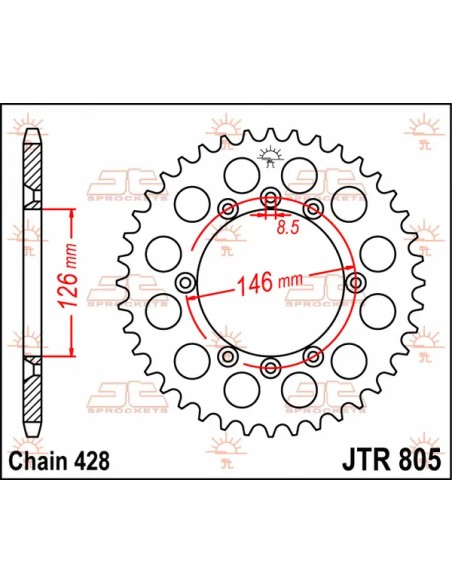 JT SPROCKETS Ritzel & Kettenräder - Detailansicht