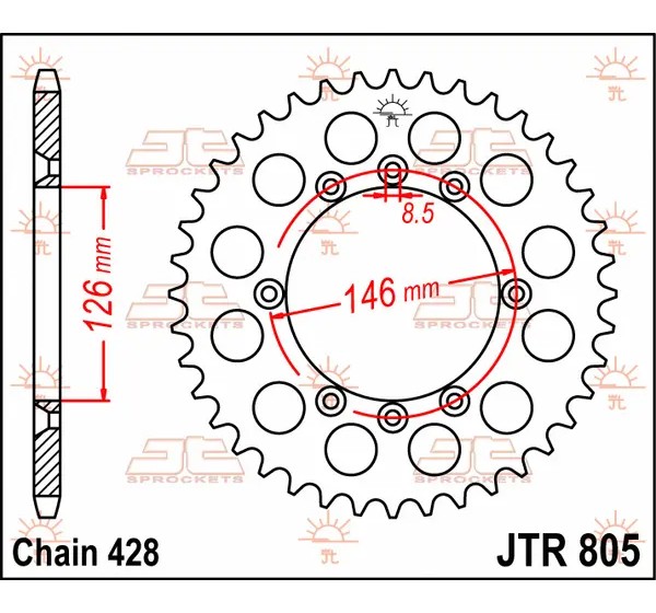 JT SPROCKETS Ritzel & Kettenräder - Detailansicht