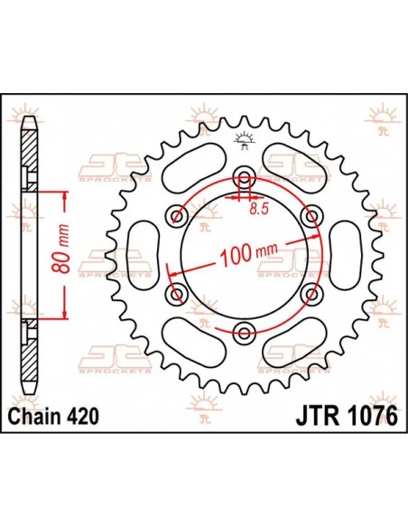 JT SPROCKETS Ritzel & Kettenräder - Detailansicht