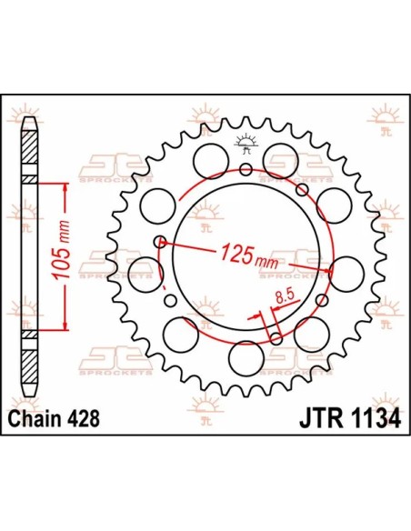 JT SPROCKETS Ritzel & Kettenräder - Detailansicht