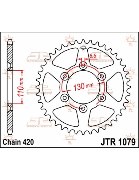 JT SPROCKETS Ritzel & Kettenräder - Detailansicht