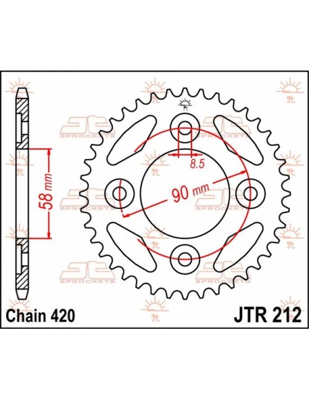 JT SPROCKETS Ritzel & Kettenräder - Detailansicht