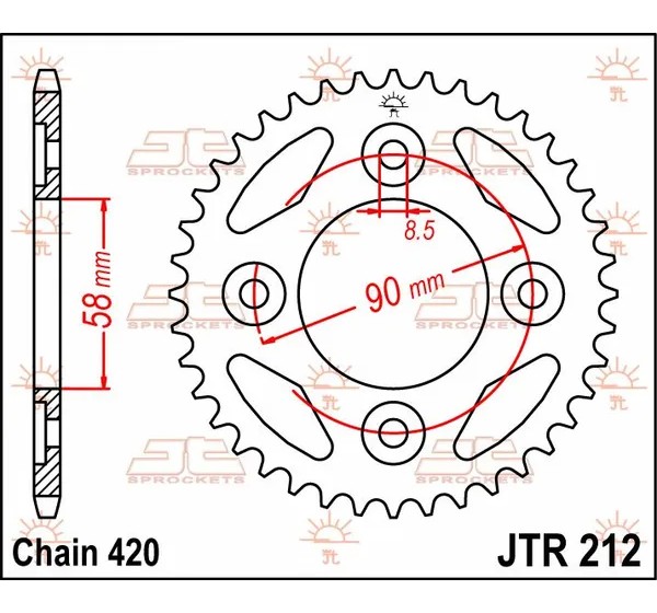 JT SPROCKETS Ritzel & Kettenräder - Detailansicht