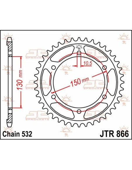 JT SPROCKETS Ritzel & Kettenräder - Detailansicht