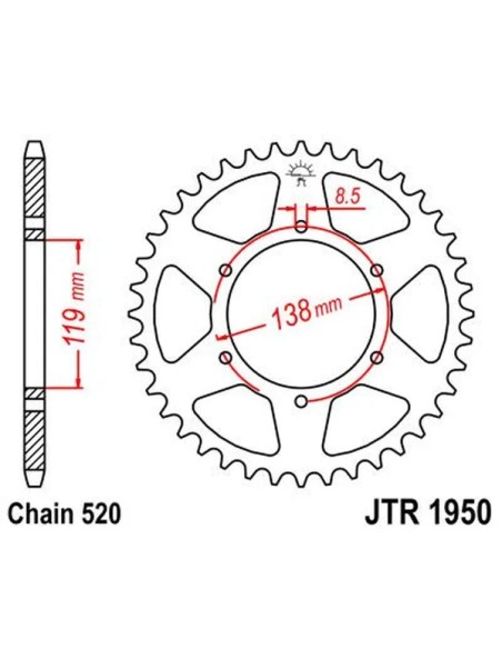 JT SPROCKETS Ritzel & Kettenräder - Detailansicht