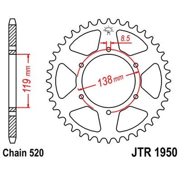 JT SPROCKETS Ritzel & Kettenräder - Detailansicht