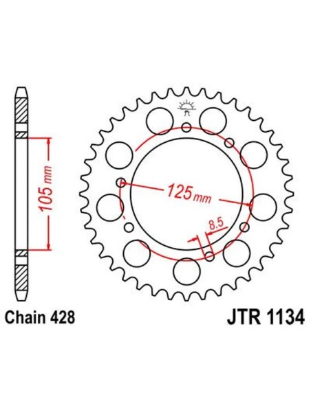 JT SPROCKETS Ritzel & Kettenräder - Detailansicht