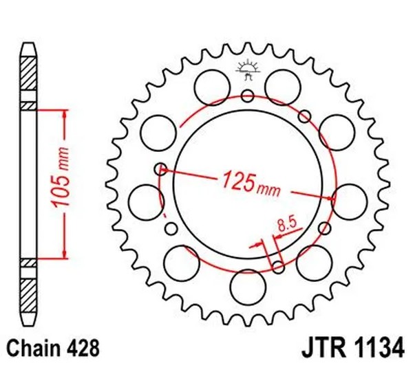 JT SPROCKETS Ritzel & Kettenräder - Detailansicht