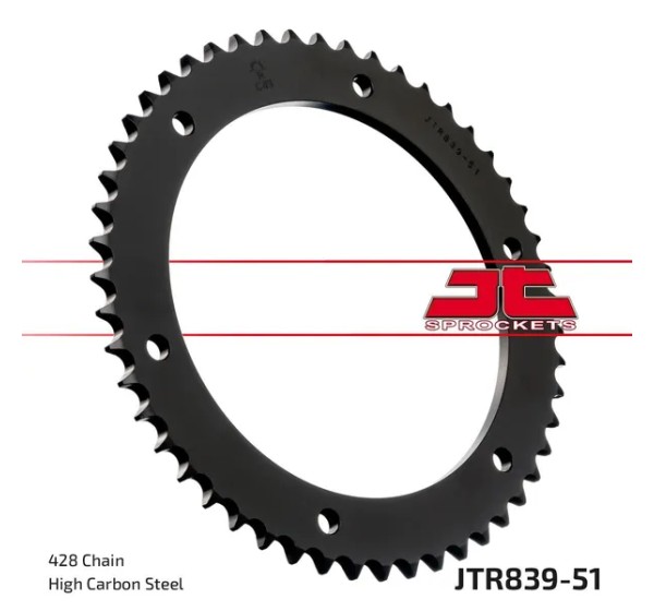 JT SPROCKETS Ritzel & Kettenräder für YAMAHA DT 125 R 1988-2002