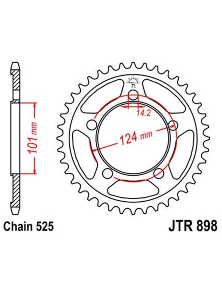 JT SPROCKETS Ritzel & Kettenräder - Detailansicht