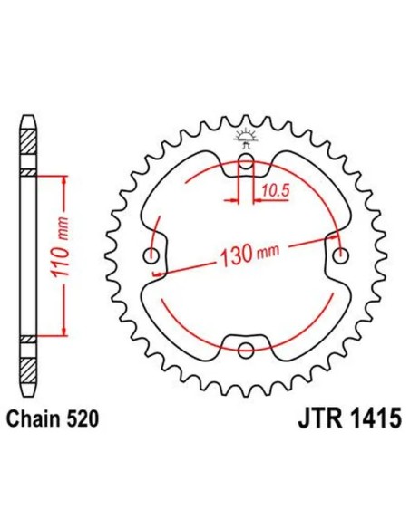 JT SPROCKETS Ritzel & Kettenräder - Detailansicht
