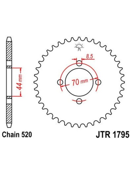 JT SPROCKETS Ritzel & Kettenräder - Detailansicht