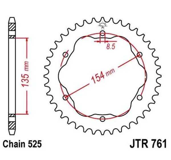 JT SPROCKETS Ritzel & Kettenräder - Detailansicht