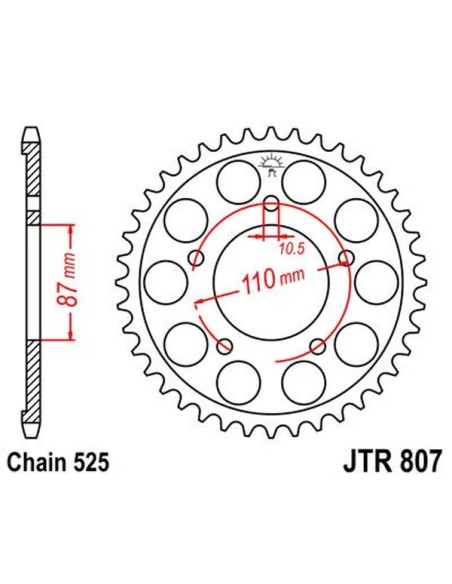 JT SPROCKETS Ritzel & Kettenräder - Detailansicht