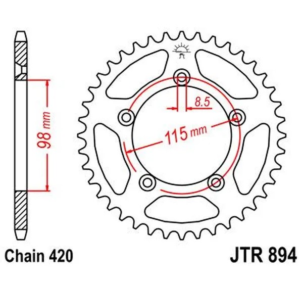 JT SPROCKETS Ritzel & Kettenräder - Detailansicht