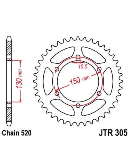 JT SPROCKETS Ritzel & Kettenräder - Detailansicht