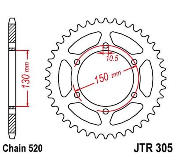JT SPROCKETS Ritzel & Kettenräder - Detailansicht