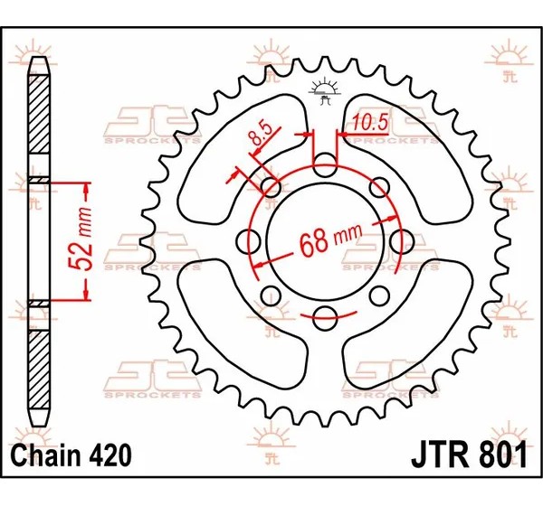 JT SPROCKETS Ritzel & Kettenräder - Detailansicht