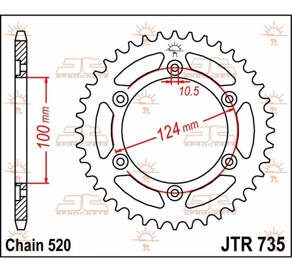 JT SPROCKETS Ritzel & Kettenräder - Detailansicht