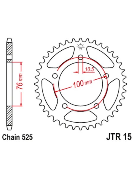 JT SPROCKETS Ritzel & Kettenräder - Detailansicht