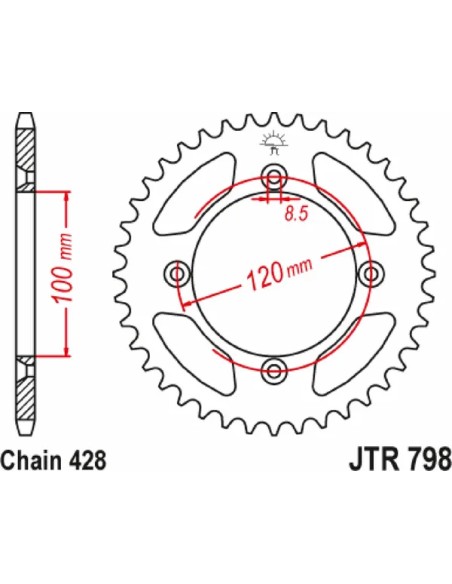JT SPROCKETS Ritzel & Kettenräder - Detailansicht