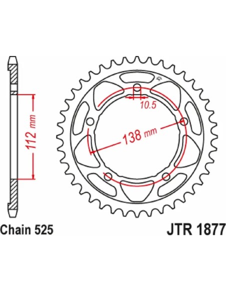 JT SPROCKETS Ritzel & Kettenräder - Detailansicht