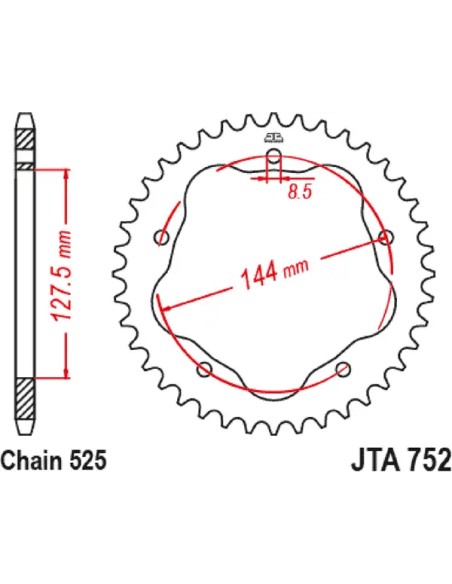 JT SPROCKETS Ritzel & Kettenräder - Detailansicht