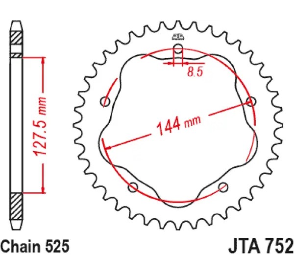 JT SPROCKETS Ritzel & Kettenräder - Detailansicht