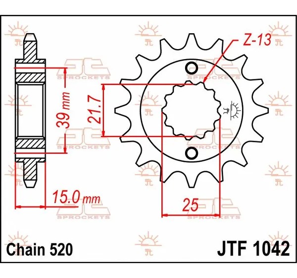 JT SPROCKETS Ritzel & Kettenräder - Detailansicht