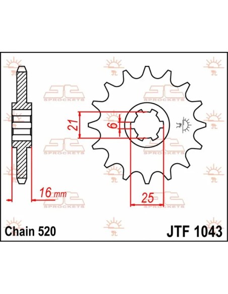 JT SPROCKETS Ritzel & Kettenräder - Detailansicht
