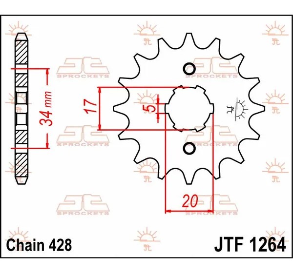 JT SPROCKETS Ritzel & Kettenräder - Detailansicht
