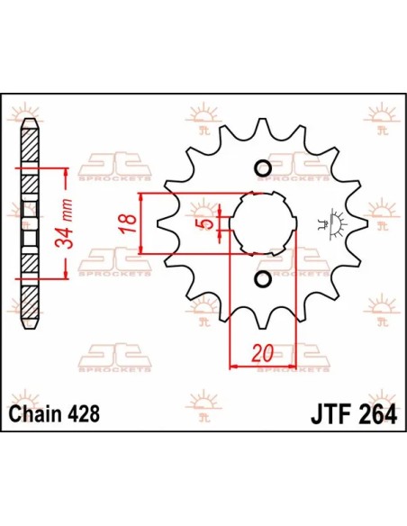 JT SPROCKETS Ritzel & Kettenräder - Detailansicht